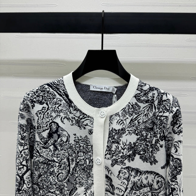 DIOR JACQUARD KNIT CARDIGAN 274879