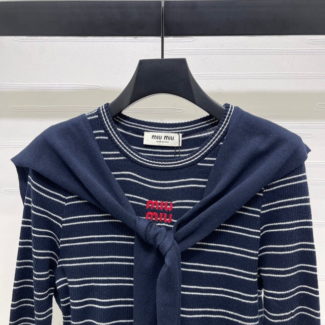 MIUMIU COWL NECK KNITTED SWEATER STYLE 481
