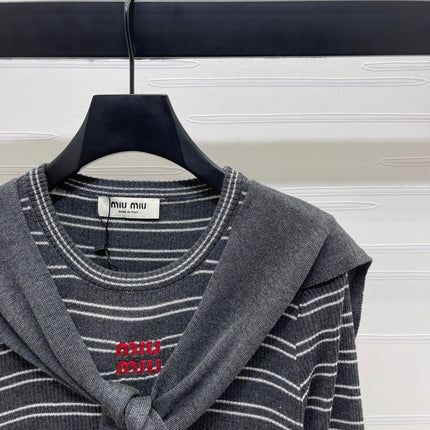 MIUMIU COWL NECK KNITTED SWEATER STYLE 480