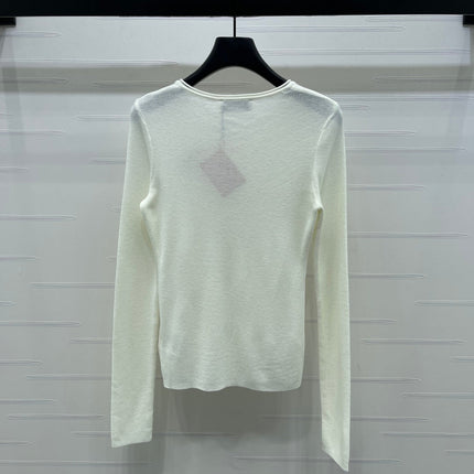 MIUMIU KNITTED LONG SLEEVE TOP STYLE 482