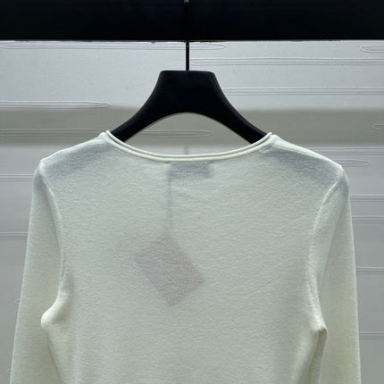 MIUMIU KNITTED LONG SLEEVE TOP STYLE 482
