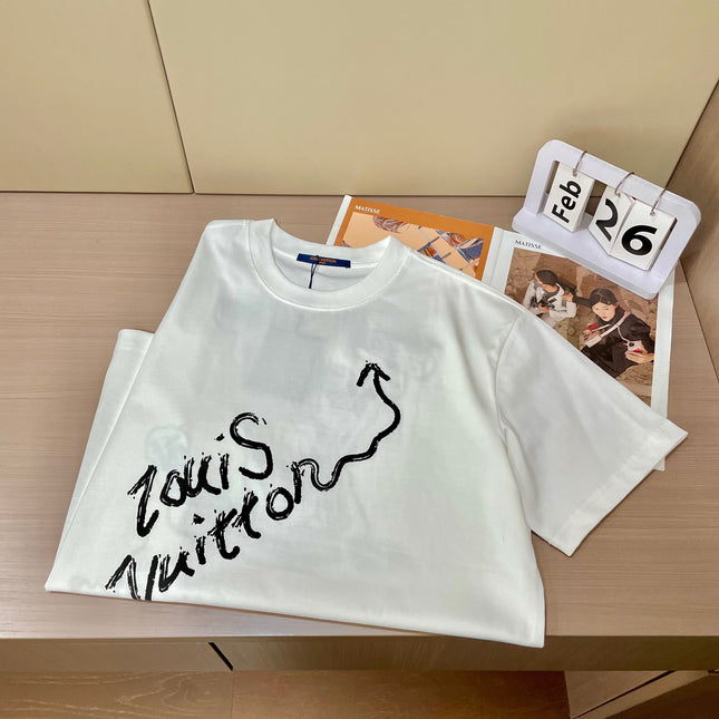 LV WHITE COTTON T-SHIRT 239588