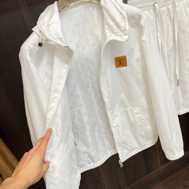 LV SET JACKET AND PANTS WHITE 239590