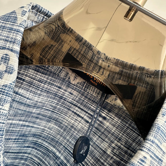 LV SHIRT JACKET IN BLUE MONOGRAM WASHED DENIM 238932