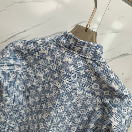 LV SHIRT JACKET IN BLUE MONOGRAM WASHED DENIM 238932