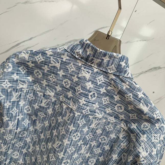 LV SHIRT JACKET IN BLUE MONOGRAM WASHED DENIM 238932