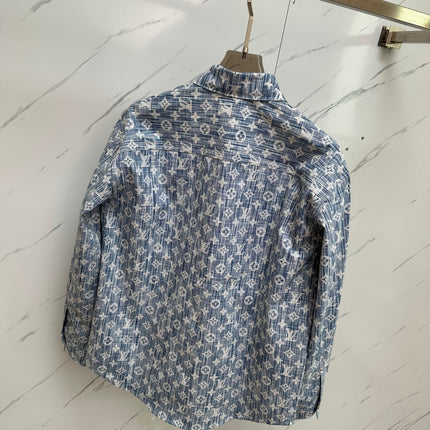 LV SHIRT JACKET IN BLUE MONOGRAM WASHED DENIM 238932