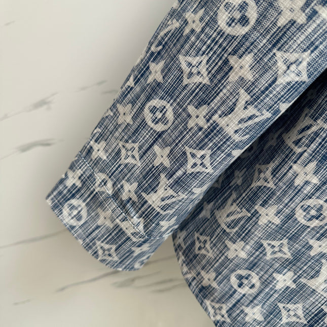 LV SHIRT JACKET IN BLUE MONOGRAM WASHED DENIM 238932