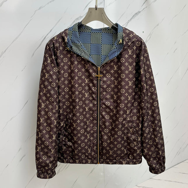 LV DOUBLE-SIDED HOODED JACKET 239107