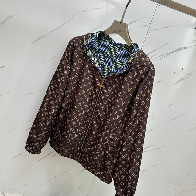 LV DOUBLE-SIDED HOODED JACKET 239107