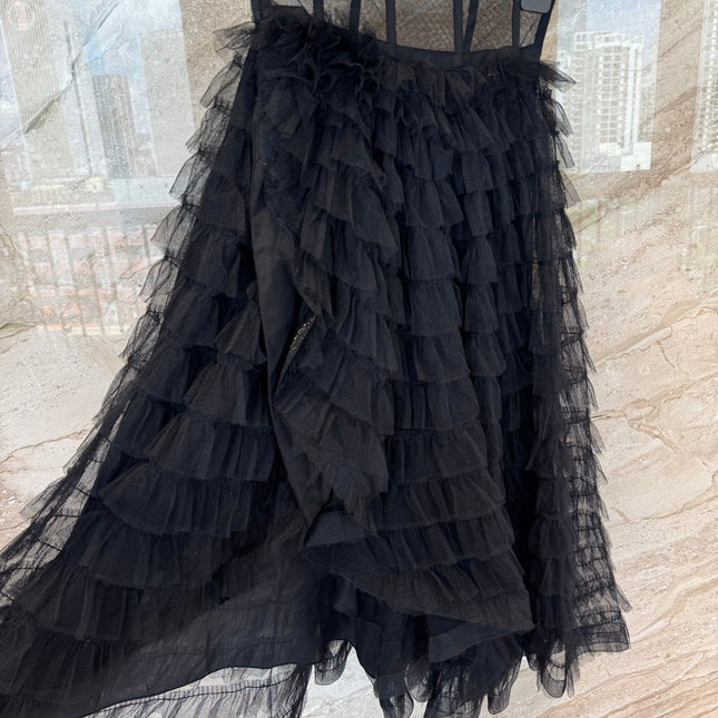 DIOR 25S MESH MAXI SKIRT STYLE 011
