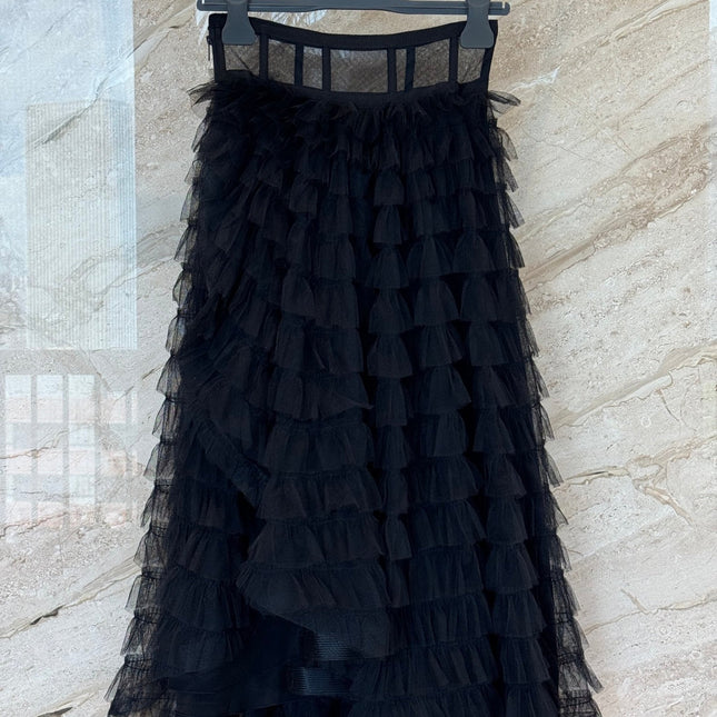 DIOR 25S MESH MAXI SKIRT STYLE 011