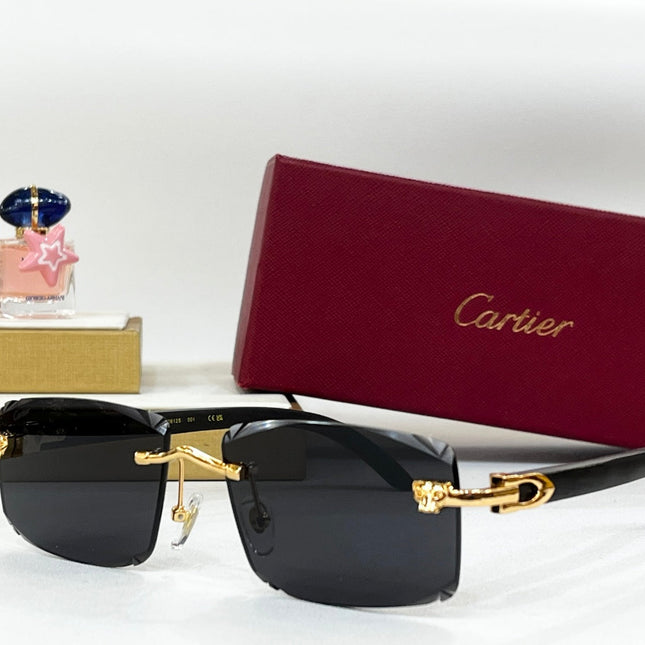 C DE RIMLESS RECTANGULAR FRAME SUNGLASSES CT0612S IN METAL