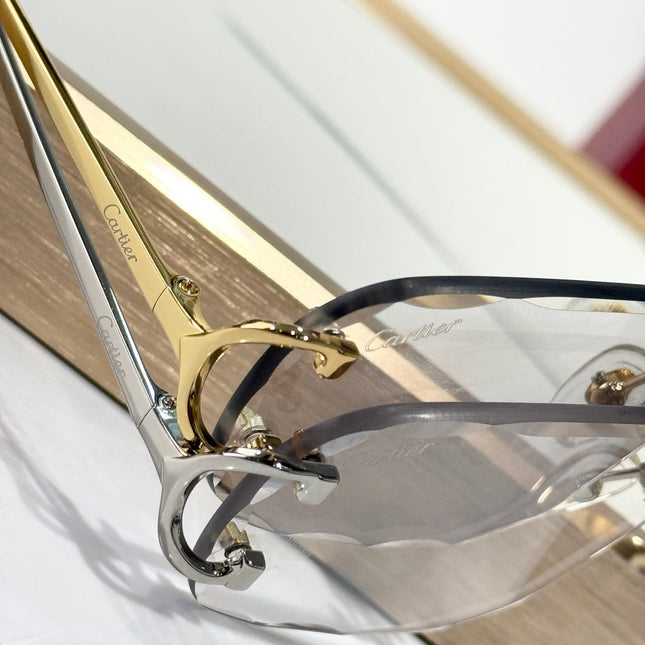 PHOTOCHROMIC LENSES C DE SQUARE FRAME SUNGLASSES CT0093O IN METAL