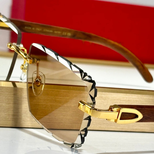C DE PHOTOCHROMIC LENSES RECTANGULAR FRAME SUNGLASSES 556093 IN METAL
