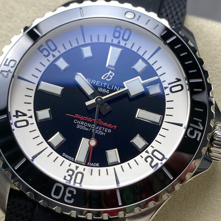 SUPEROCEAN AUTOMATIC 44 STEEL CASE BLACK RUBBER STRAP