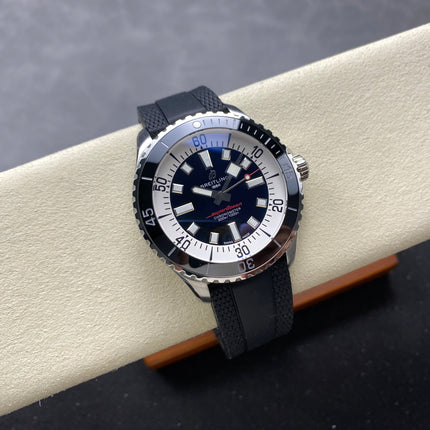 SUPEROCEAN AUTOMATIC 44 STEEL CASE BLACK RUBBER STRAP
