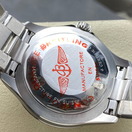 SUPEROCEAN AUTOMATIC 44 STEEL CASE GREEN CERAMIC BEZEL