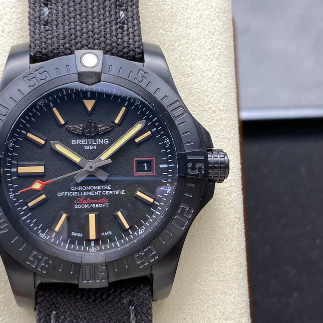 AVENGER BLACKBIRD TITANIUM CASE BLACK NYLON STRAP
