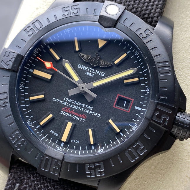 AVENGER BLACKBIRD TITANIUM CASE BLACK NYLON STRAP