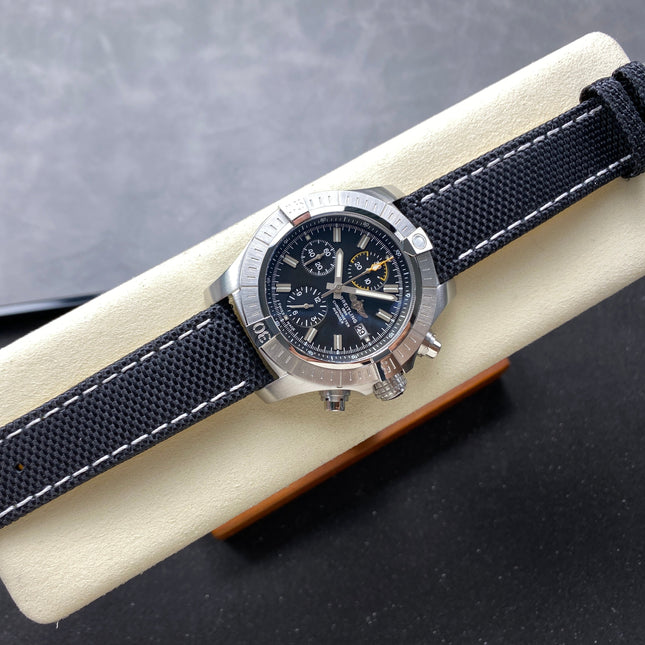 AVENGER CHRONOGRAPH STEEL CASE BLACK NYLON STRAP