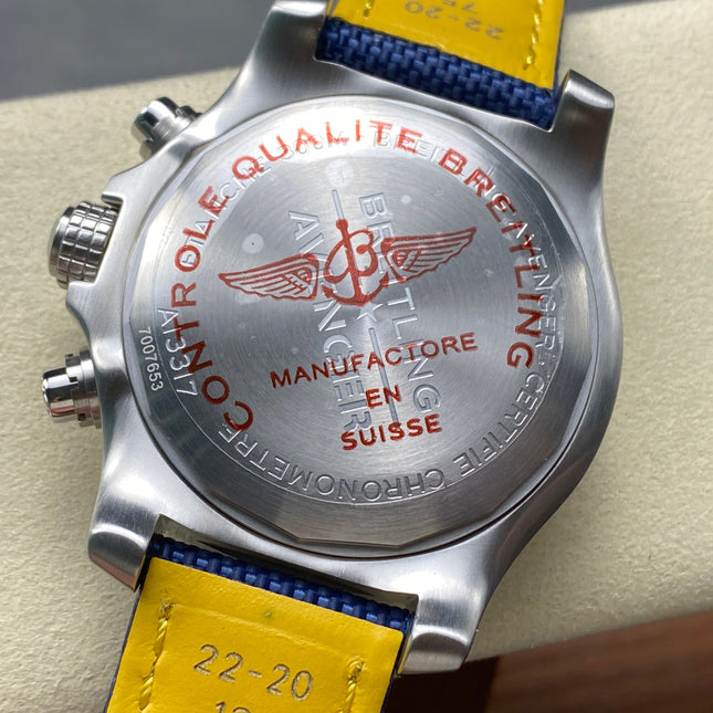 AVENGER CHRONOGRAPH STEEL CASE NAVY BLUE NYLON STRAP