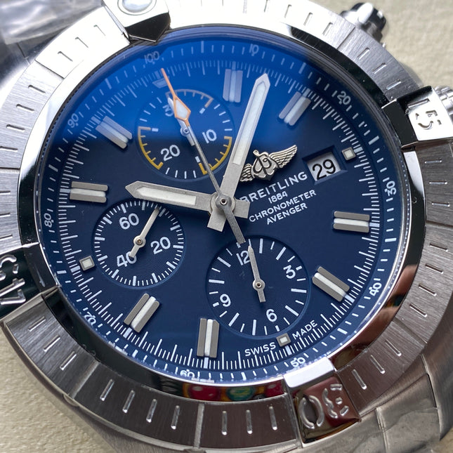 AVENGER CHRONOGRAPH STEEL CASE NAVY BLUE DIAL