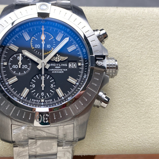 AVENGER CHRONOGRAPH STEEL CASE BLACK DIAL