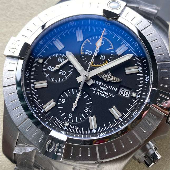 AVENGER CHRONOGRAPH STEEL CASE BLACK DIAL