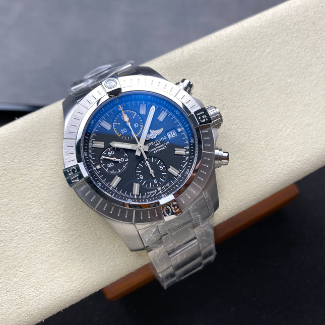 AVENGER CHRONOGRAPH STEEL CASE BLACK DIAL