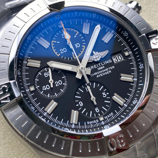 AVENGER CHRONOGRAPH STEEL CASE BLACK DIAL