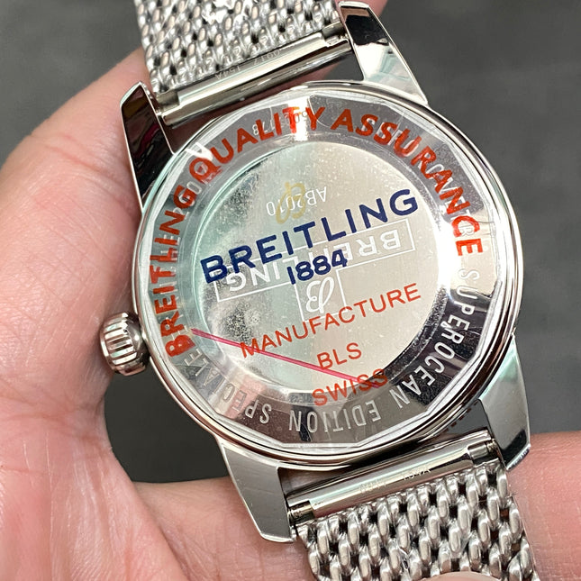 SUPEROCEAN HERITAGE STEEL CASE  BLUE CERAMIC BEZEL