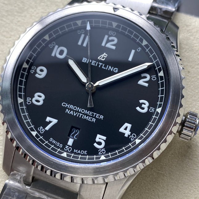 AVIATOR 8 AUTOMATIC ALL STEEL BLACK DIAL