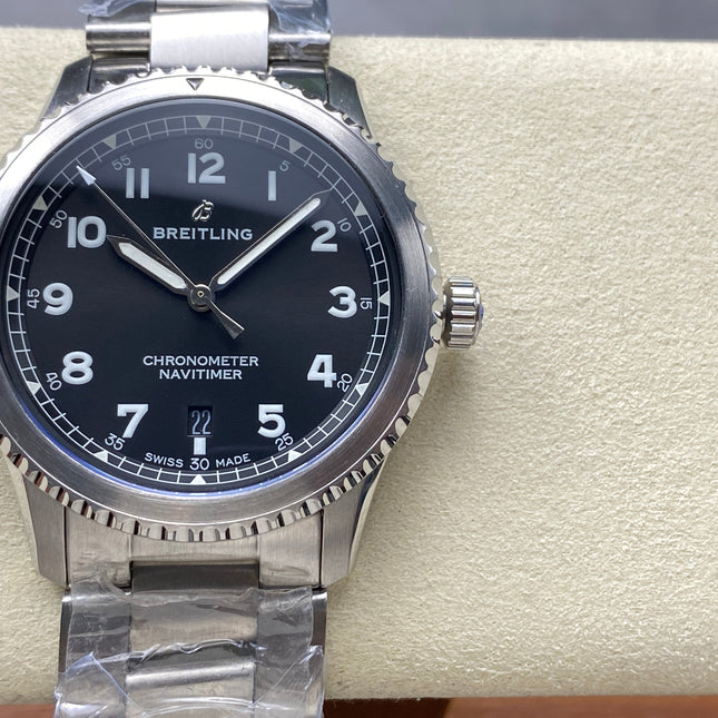 AVIATOR 8 AUTOMATIC ALL STEEL BLACK DIAL