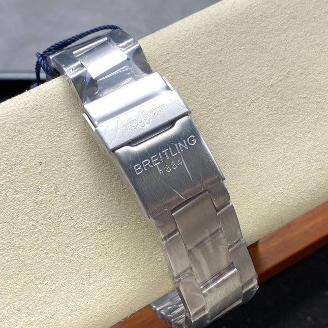 AVIATOR 8 AUTOMATIC ALL STEEL SILVER MIX BLACK BLUE DIAL