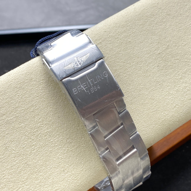 AVIATOR 8 AUTOMATIC ALL STEEL BLACK MIX BLUE DIAL