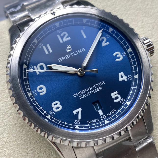 AVIATOR 8 AUTOMATIC ALL STEEL BLUE DIAL