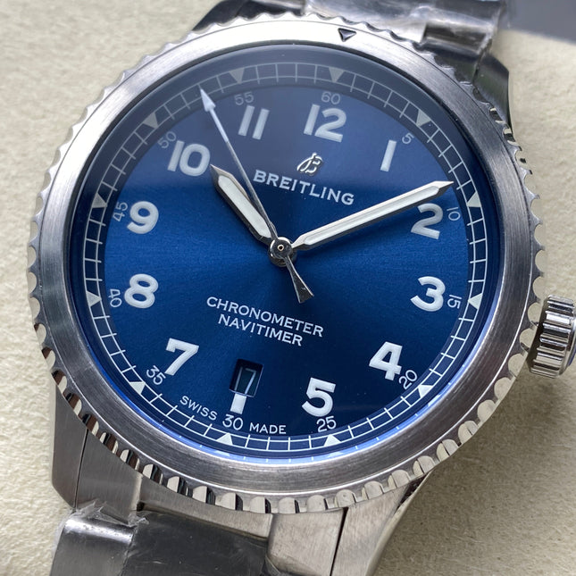 AVIATOR 8 AUTOMATIC ALL STEEL BLUE DIAL