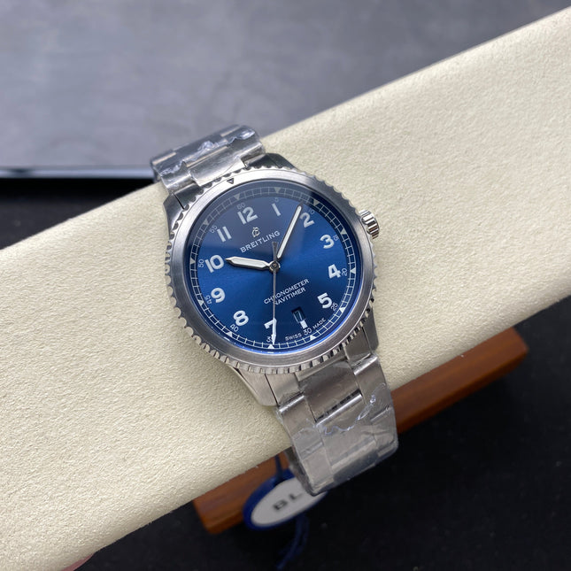 AVIATOR 8 AUTOMATIC ALL STEEL BLUE DIAL