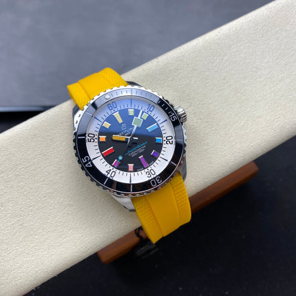 SUPEROCEAN 44 STEEL CASE YELLOW RUBBER STRAP
