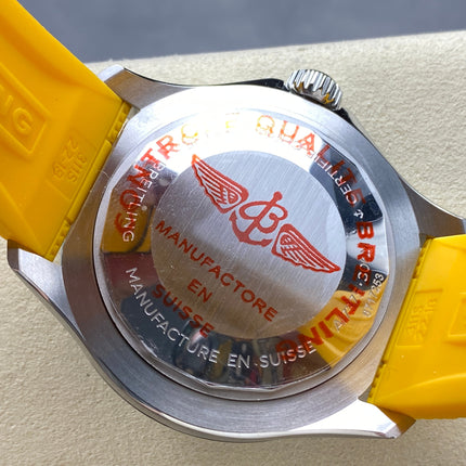 SUPEROCEAN 44 STEEL CASE YELLOW RUBBER STRAP