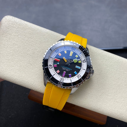 SUPEROCEAN 44 STEEL CASE YELLOW RUBBER STRAP