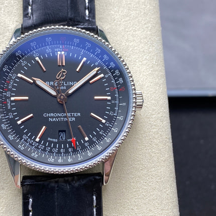 NAVITIMER AUTOMATIC 41 STEEL CASE BLACK DIAL