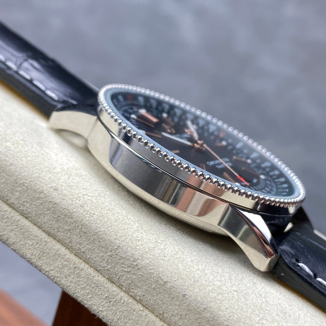 NAVITIMER AUTOMATIC 41 STEEL CASE BLACK DIAL