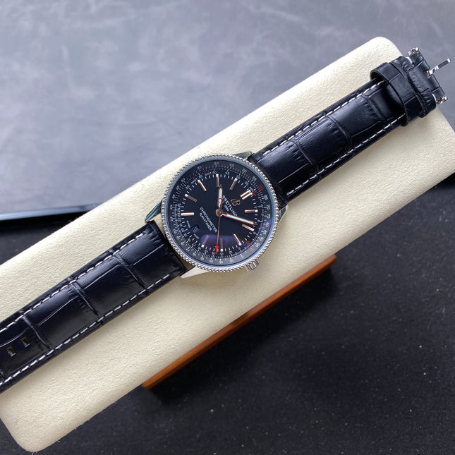 NAVITIMER AUTOMATIC 41 STEEL CASE BLACK DIAL