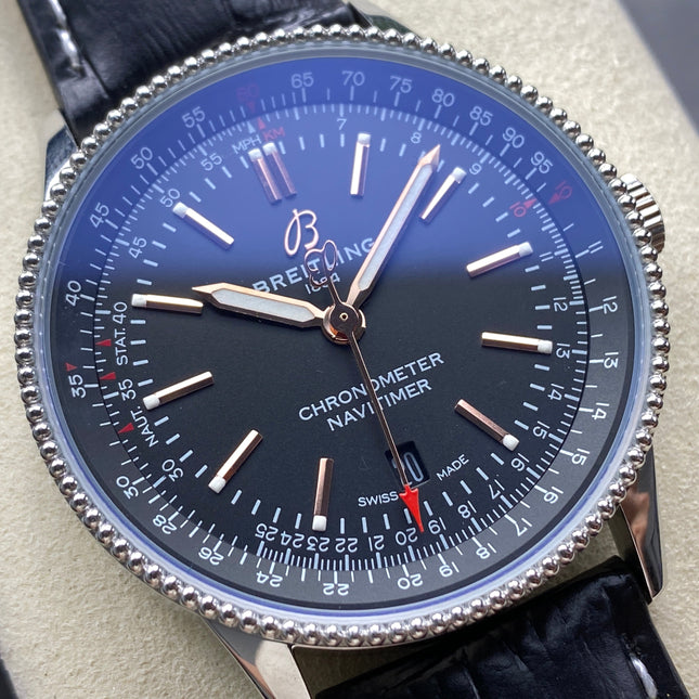 NAVITIMER AUTOMATIC 41 STEEL CASE BLACK DIAL