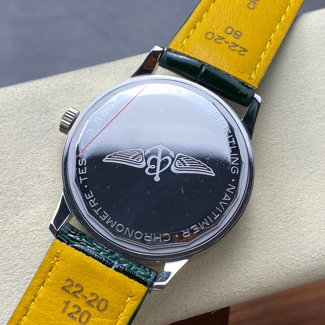 NAVITIMER AUTOMATIC 41 STEEL CASE GREEN DIAL
