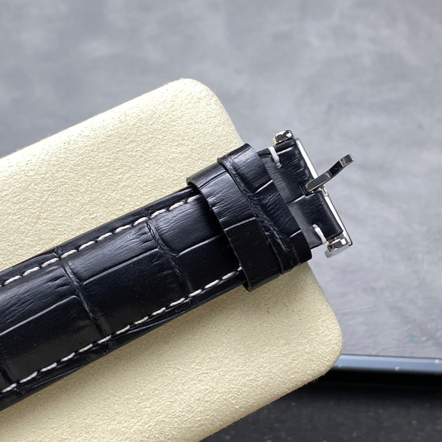 NAVITIMER AUTOMATIC 41 STEEL CASE BLACK ALLIGATOR LEATHER STRAP