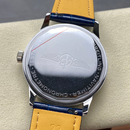 NAVITIMER AUTOMATIC 41 STEEL CASE NAVY BLUE MIX WHITE DIAL