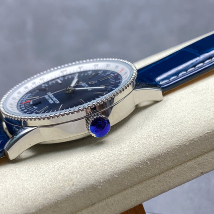 NAVITIMER AUTOMATIC 41 STEEL CASE NAVY BLUE MIX WHITE DIAL